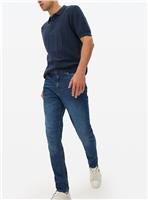Dark Washed Denim Skinny Fit Jeans 38S