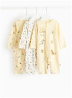 Disney Winnie The Pooh Footless Sleepsuit 3 Pack 3-6 months