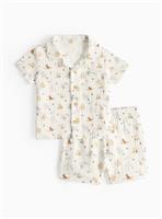 Winnie The Pooh Unisex Short Sleeve Pyjamas Up to 3 mths