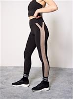 REAKTIV Black Training Colour Block High-Waisted Legging XS