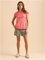 BRAKEBURN Coral Stripe T Shirt 10