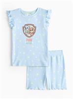 Paw Patrol Printed Blue Ribbed Pyjamas 3-4 years