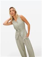 Sage Pinstripe High Neck Co-ord Waistcoat 18