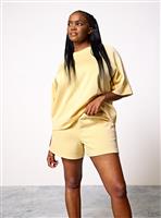 REAKTIV Lemon Soft Touch Scuba Tee L