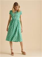 BRAKEBURN Woodblock Floral Knee Length Dress 16
