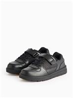 Magic Feet Black Leather Cupsole School Shoes 4