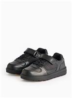 Magic Feet Black Leather Wide-Fit Cupsole School Shoes 12 Infant