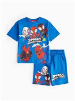 Marvel Spidey Dino Webs Print T-Shirt & Shorts 6-7 years