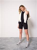 REAKTIV Black High-Waisted Core Cycling Shorts L