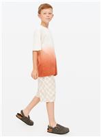 Stone Checked Skater Shorts 6 years
