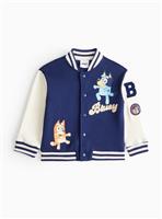 Bluey Character Print Navy Bomber Jacket 2-3 years