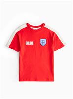 Licensed England Football T-Shirt In Red 11 years