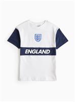 Licensed England Football T-Shirt In White 5 years