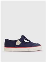 START-RITE Anchor Navy T Bar Canvas Shoes 12.5 Infant