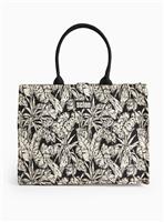 Tu X Scion Mono Palm Print Canvas Tote Bag One Size