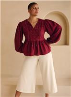 Cream Denim Culottes 8