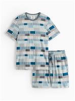 Tu X Scion Men's Blue Cerro Printed Pyjamas XL