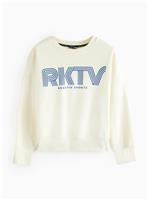 REAKTIV Cream Classic Printed Sweat S