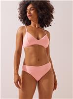Coral Striped High Leg Bikini Bottoms 18