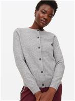 Grey Soft Knit Crew Neck Cardigan 14