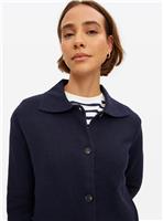 Navy Cosy Collared Cardigan 18