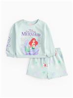 Disney Princess Ariel Sweatshirt & Shorts Co-ord 2-3 years