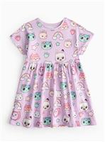 Gabby's Dollhouse Print Lilac Jersey Dress 2-3 years