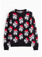 Storm Trooper Printed Christmas Jumper XXL