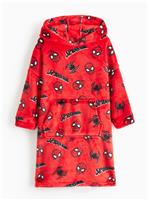 Spider-Man Print Fleece Hooded Blanket 3-4 years