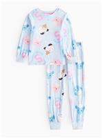 Squishmallows Print Blue Slinky Fleece Pyjamas 7-8 years