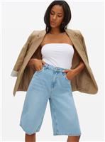 Light Washed Denim Jorts 10