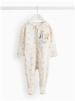 Peter Rabbit Grey Fleece Lined Sleepsuit Newborn