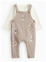 Peter Rabbit Dungaree & Bodysuit Set 12-18 months