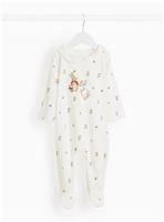 Peter Rabbit Cream Velour Sleepsuit 12-18 months