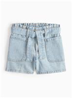 Blue Denim Paperbag Shorts 11 years