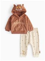 The Gruffalo Fleece Hoodie & Striped Bottoms Set 12-18 months