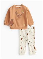 The Gruffalo Orange Sweatshirt & Printed Leggings 3-6 months