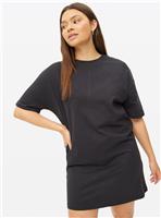 Black Short T-Shirt Dress L