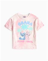 Stitch Pink Tie Dye Graphic T-Shirt 2-3 years