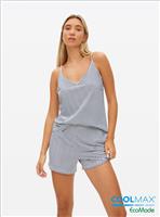 COOLMAX Blend Navy Stripe Co-ord Pyjama Shorts M