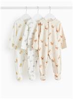 Winnie The Pooh Character Print Sleepsuits 3 Pack 9-12 months