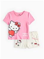 Hello Kitty Graphic T-Shirt & Denim Shorts 1-2 years