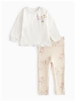 Gruffalo Printed Cream Frill Top & Ribbed Leggings 12-18 months