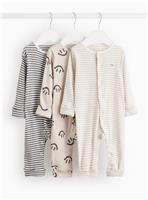 Smiley Print Sleepsuit 3 Pack 12-18 months