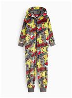 Pokemon Character Print Fleece All-In-One 11-12 years