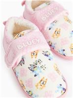 Bluey Character Print Pink Cupsole Slippers 4-5 Infant