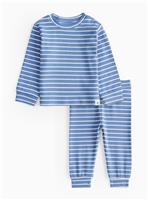 Navy Stripe Ribbed 2 Piece Set 6-9 months