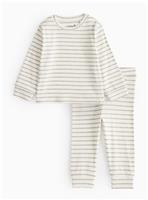 Grey Stripe 2 Piece Set Up to 3 mths
