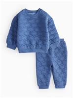 Blue Bear Quilted Sweatshirt & Joggers Set 6-9 months