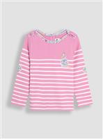 JOJO MAMAN B&Eacute;B&Eacute; Mermaid Pocket Breton Top 6-12 months